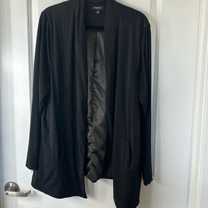 Longline soft mock blazer